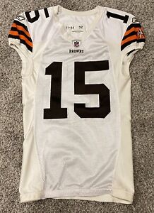 Game Used Reebok Cleveland Browns Greg Little 2011 jersey