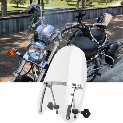 Parabrisas manillar transparente 7/8" 1" 18"X16" para Suzuki GN 125 250 400 GZ 250 Foto 1 de 4