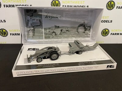 UNIVERSAL HOBBIES 5378 1:32 SCALE FERGUSON TEA 20 WITH HIGH LIFT LOADER & BALER - Image 1 of 4