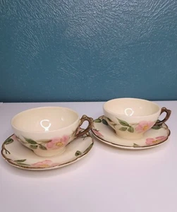 Pair of Vintage Franciscan Desert Rose Tea Cup and Saucer - Picture 1 of 5