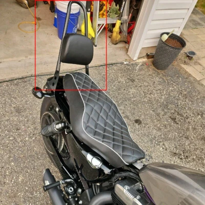 Sissy Bar Backrest Fits For Harley Sportster Iron 883 1200 Forty Eight 2004-2022 - Imagem 1 de 4