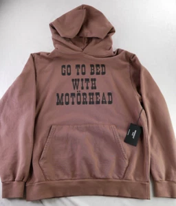 Midnight Studios Motorhead Pullover Hoodie XL Brown NWT Art Dept Streetwear Punk - Picture 1 of 13