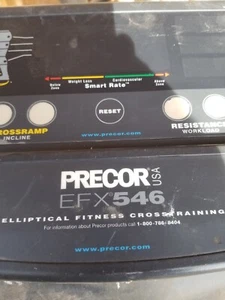 PRECOR EFX 546 Elliptical Console Panel and Control Board - Picture 1 of 4