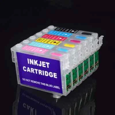 Cartuchos de tinta recargables Epson T0791-T0796 1400 artesanal 1430 CON CHIP ARCO Foto 1 de 4