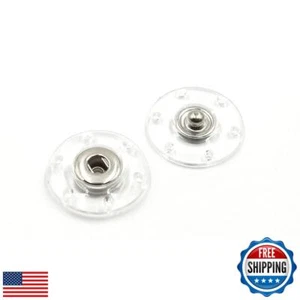 10 Sets Clear Transparent Press Snap Buttons Fasteners for Coat Shirt Clothin - Picture 1 of 5