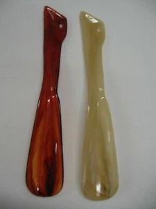 Tortoise Shell Plastic Shoe Horn 9½ inch  Travel Shoe Horn FREE SHIP - Picture 1 of 6