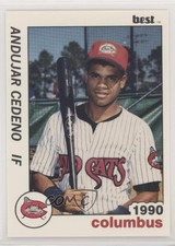 1990 Best Columbus Mudcats Andujar Cedeno #3 Rookie RC