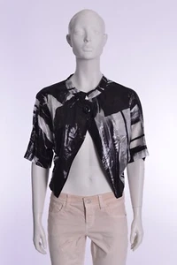 BLACKY DRESS Gr. 36 schwarz grau SEIDE  - Bild 1 von 9