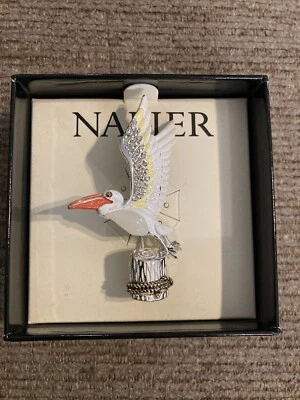 Nuevo Broche Napier Pelican Pin Tono Plata En Caja Estrás - Falta Esmalte  Foto 1 de 4