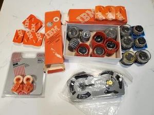 Lot of 14 IBM Selectric Typewriter Font Heads, Correction Tape and More - Picture 1 of 9