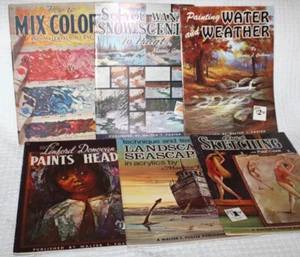 Lot of 6 Vintage WALTER T FOSTER Art Books Colors Snow Scenes Sketching Paintin - Imagen 1 de 9