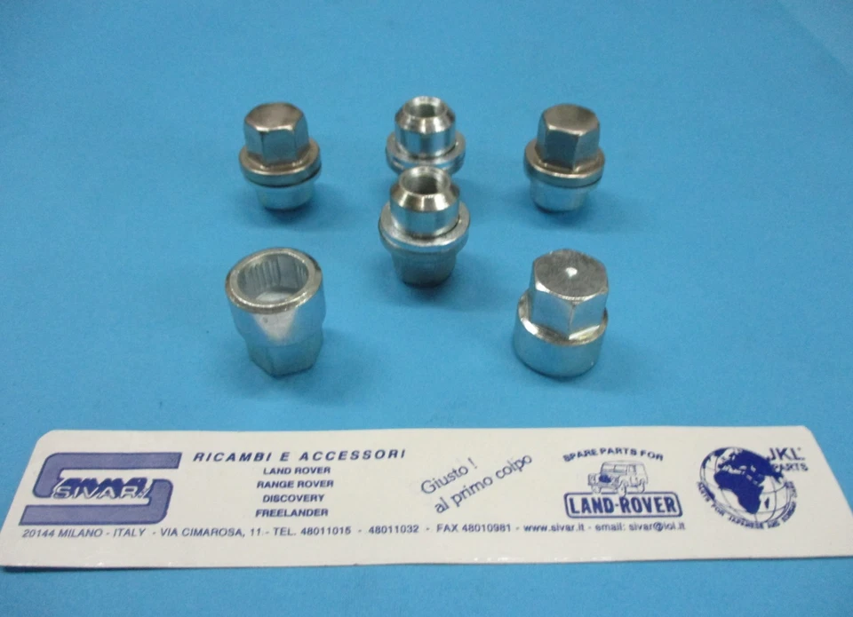 Kit 6 Dadi Antifurto Cerchi Land Rover 90 110 Discovery I Range Rover I STC8843 - Imagen 1 de 1