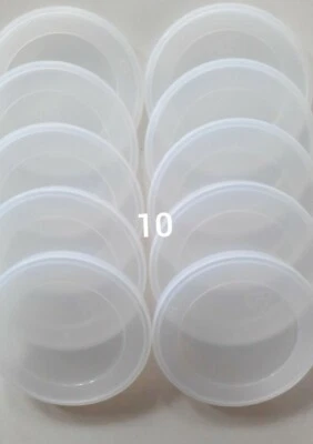10 Frischhaltedeckel Dosendeckel 74 mm Kunststoffdeckel Katzenfutter Dose  - Bild 1 von 2