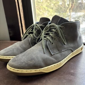 Bullboxer Men's Boots 11 Brown Leather Green Lace Up Ankle Chukka Boots Distress - Picture 1 of 15