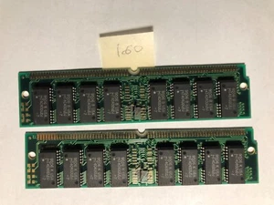 160, 72 pin SIMM FPM DRAM memory set of 2x4MB M814R72A - Zdjęcie 1 z 3