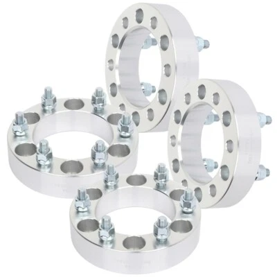 4 pcs 6x5.5 Wheel Spacers 1.5" For Toyota Tacoma 4Runner Pickup Hummer H3 12x1.5 Foto 1 de 4