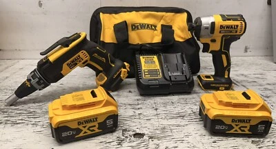 DCK268P2 Dewalt 2 Kit Includes a DCF630 Screw gun and DCF887 Impact Driver - Image 1 of 4