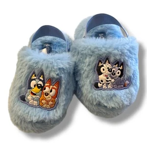 Ground Up Toddler License Bluey Relaxed FIt Light Blue Slipper, Size 4-5 - Picture 1 of 4