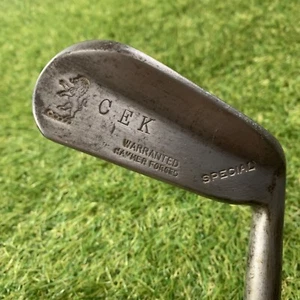 Antique Burke Putter Flange Rampant Lion Hickory Shaft RH 32" B3 1920 - Picture 1 of 7