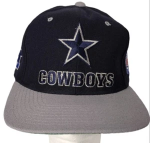 NWOT Vintage Dallas Cowboys Block Spellout Starter Snapback Hat 1990s Wool NATL - Picture 1 of 11