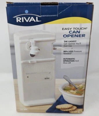 Abridor de latas vintage Rival 726WN Easy Touch con afilador de cuchillos caja abierta Foto 1 de 4