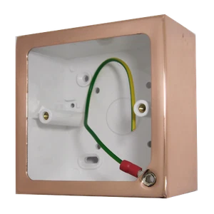 G&H 719BC 1 Gang Bright Copper Surface Mounted Single 44mm Pattress Box - Picture 1 of 1