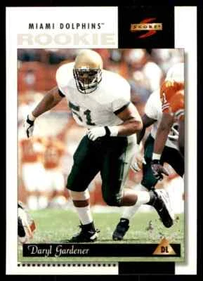 1996 Score Daryl Gardener Rookie Miami Dolphins #233 - Image 1 of 2