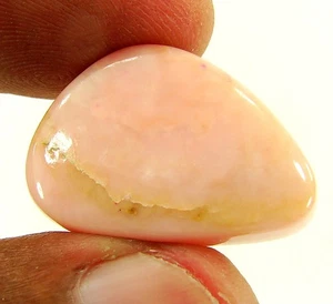 17.45 Ct Natural Pink Opal Loose Gemstone Stone Cabochon Wire Wrap Stone - 24239 - Picture 1 of 2
