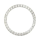 3 CT CREATED DIAMOND BEZEL FOR 36MM ROLEX DATEJUST 1601 16013,16233,116200 WHITE