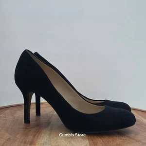 Vince Camuto Damen-Pumps schwarz Wildleder klassisch spitz zulaufend hoher Absatz Größe 6M - Bild 1 von 9