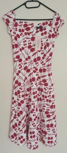 Kleid Top Vintage Gr S, Kirschen, rot weiß Rockabilly - Bild 1 von 5