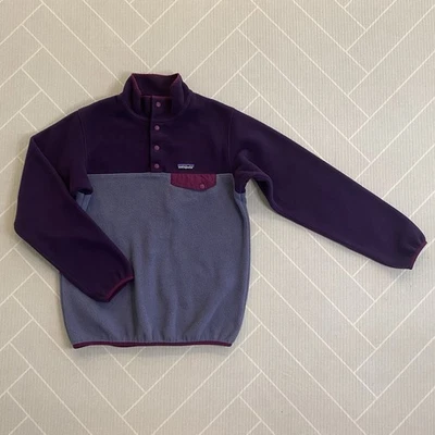 Patagonia Purple Lightweight Synchilla Snap-T Fleece Pullover Women’s Size M - Image 1 of 4