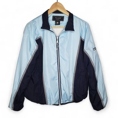 Chaqueta cortavientos FUDA International para mujer panel de colores suave forrada de algodón S Foto 1 de 4