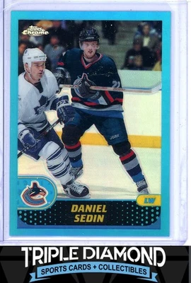 2001-02 Topps Chrome #63 Daniel Sedin Refractor Canucks L478 - Image 1 of 2