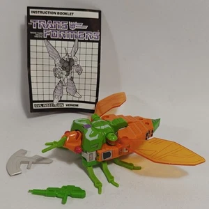 Transformers G1 Deluxe Insecticon Venom Complete 1984 Bandai Vintage Cicada Bug - Picture 1 of 13