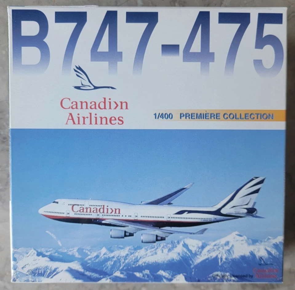 VINTAGE NEW 1999 DRAGON WINGS PREMIERE 1:400 CANADIAN AIRLINES B747-475 #55132 - Image 1 of 4