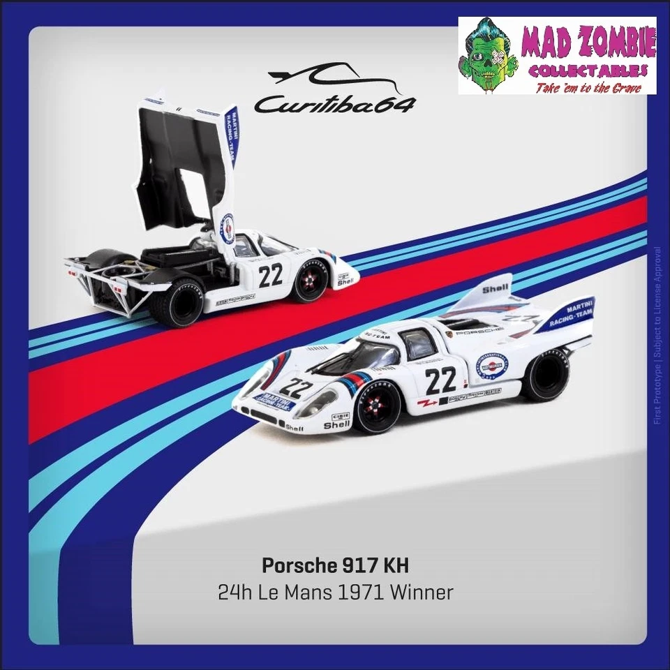 Curitiba64 Tarmac Works Porsche 917 KH 24hrs Le Mans 1971 #22 Winner