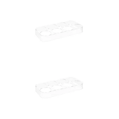 2pcs Refrigerator Egg Tray Practical Egg Storage Box Storage Container For Home - Image 1 of 4