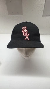 Vintage Roman Wool Chicago White Sox Hat Cap Fitted 7 1/2 Black White - Picture 1 of 6
