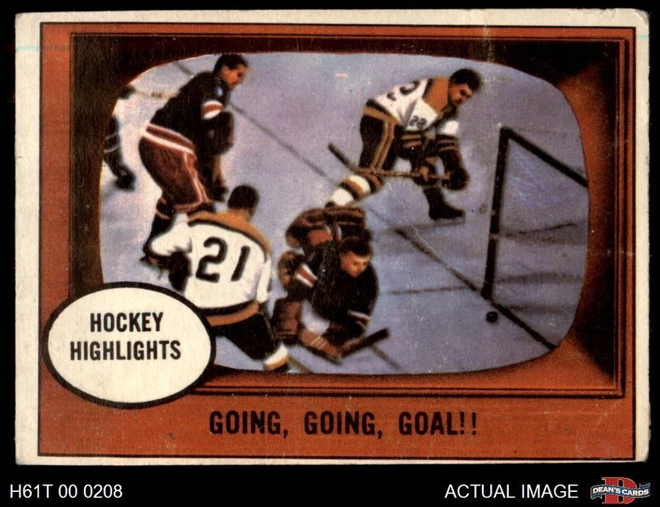 1961 Topps #64 Dick Meissner In Action Bruins / Rangers-Hockey 1.5 - FAIR - Image 1 of 1