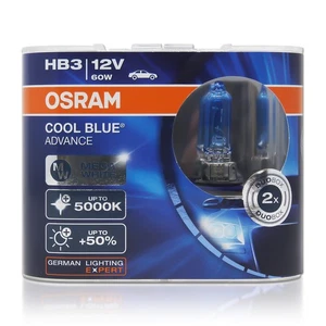 Osram Cool Blue Advance HB3 9005 Halogen Headlight Bulbs 69005CBA 5000K 2-Pack - Picture 1 of 7