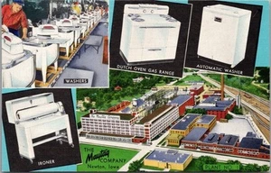 Postal publicitaria "Fábrica de lavadoras" Newton Iowa de Maytag Company c1950 - Imagen 1 de 2