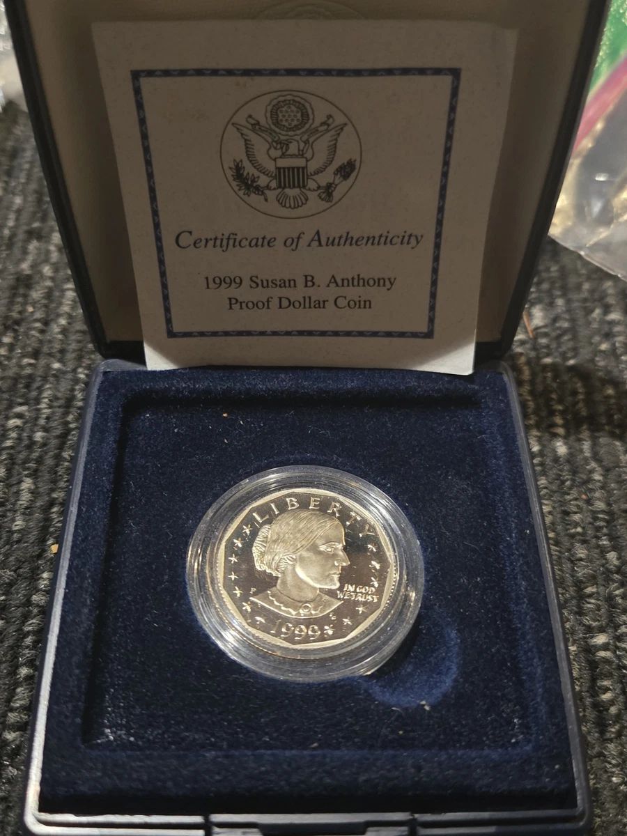 Uncirculated 1999 Susan B Anthony Dollars (1979-1981, 1999) for