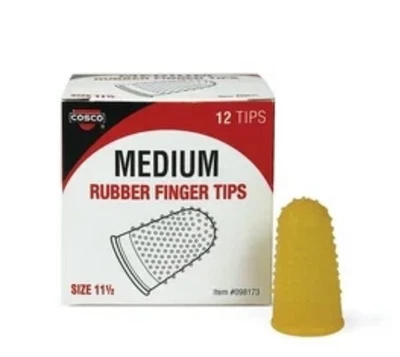Almohadillas para dedos Cosco talla 11,5 medianas docena amarilla (098173) 506154 Foto 1 de 2