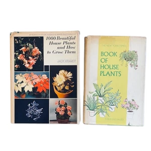 Vtg. 1000 BEAUTIFUL HOUSE PLANTS (1969) BOOK OF HOUSE PLANTS (1973) 2 Book Lot - Picture 1 of 17