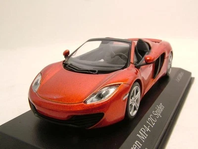 McLaren MP4 12C Spider 2012 Arancione Metallizzato Modellino 1:43 Minichamps - Immagine 1 di 4