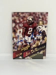 1995 Superior Pix Auto /6500 Lee DeRamus #24 Rookie Auto RC - Picture 1 of 2