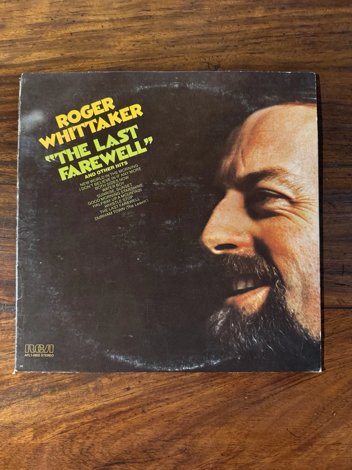 1975 Roger Whittaker The Last Farewell Record Vinyl 33 RPM LP RCA APL1-0855 EX Foto 1 de 4