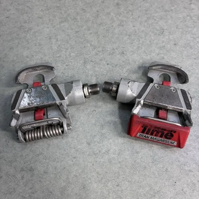 Time Titan Magnesium Road Bike Clipless Pedals Vintage Made In France Titianium - Image 1 of 4