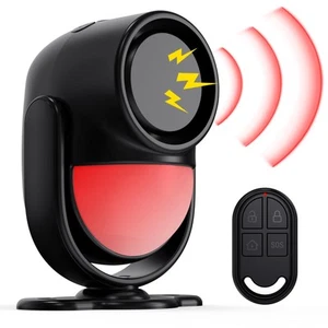 Sensore Di Movimento Allarme, Rilevatore Di Movimento PIR 125Db Con Telecomando/ - Foto 1 di 7